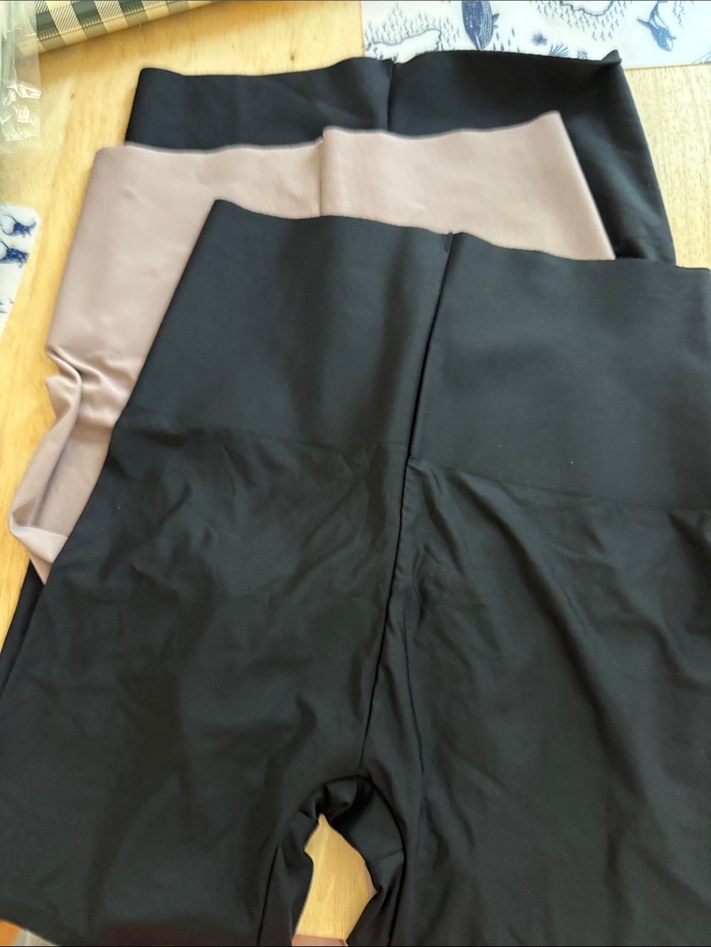 Skinnygirl Smoothers & Shapers High-Waist slip shorts in Black & Nude